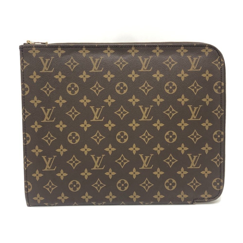 LOUIS VUITTON Brown Clutch Bag